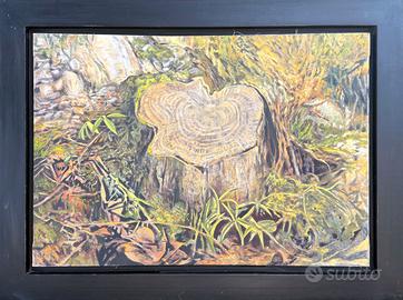 Massimo Buccioni pittore quadro olio su tela Tronc