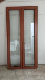 Porta-finestra in PVC due ante NUOVA