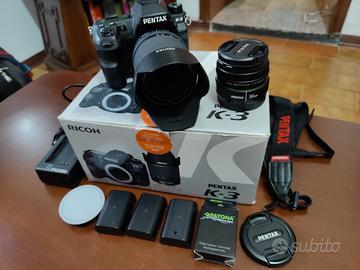 Pentax K3 completa di obiettivi