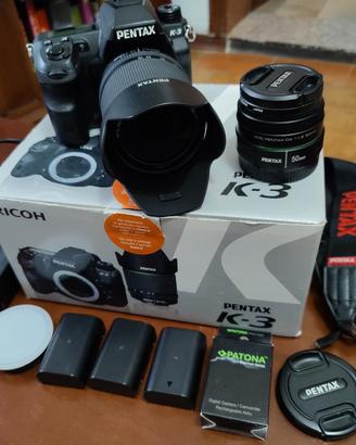 Pentax K3 completa di obiettivi