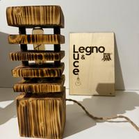Lampada artigianale in Legno