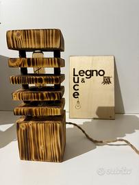 Lampada artigianale in Legno