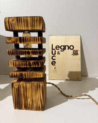 Lampada artigianale in Legno