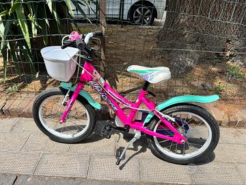 BICI BAMBINA TECNOBIKE UNICORN 16"-FUXIA