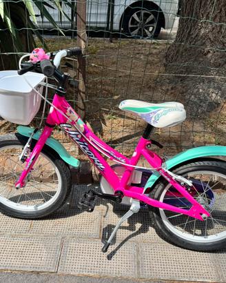 BICI BAMBINA TECNOBIKE UNICORN 16"-FUXIA