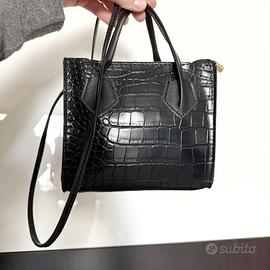 Borsetta in similpelle coccodrillo