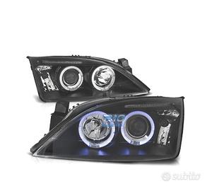 FARI FORD MONDEO MK3 00-07 ANGEL EYES FONDO NERO