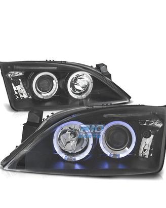 FARI FORD MONDEO MK3 00-07 ANGEL EYES FONDO NERO