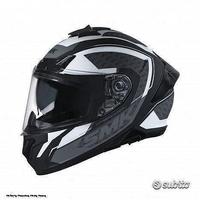 SMK Casco Integrale Typhoon RD1 Nero Bianco Grigio