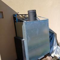 Caminetto a legna ventilato