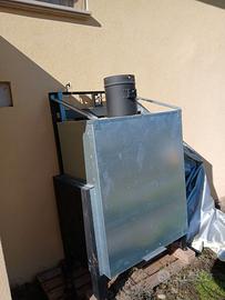 Caminetto a legna ventilato