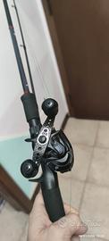 canna e mulinello da casting pesca