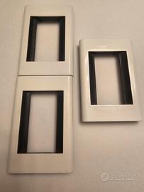 3 placche bticino living bianco 4713