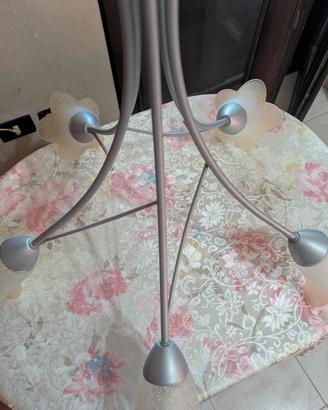 Lampadario a 5 coppette 