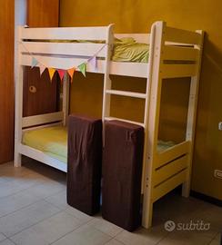 Letto a castello divisibile in due letti singoli