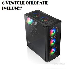 Ktx CASE GAMING TX-192-11 M-ATX CON 6 VENTOLE COLO