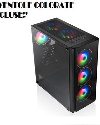 Ktx CASE GAMING TX-192-11 M-ATX CON 6 VENTOLE COLO