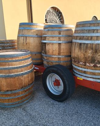 Botti in legno, barriques/tonneaux