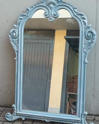 specchio  in legno  restaurato a mano  134 x 91