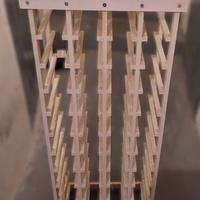 Mobiletto portabottiglie in legno (44 posti)