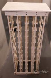 Mobiletto portabottiglie in legno (44 posti)