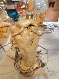 lampada in legno