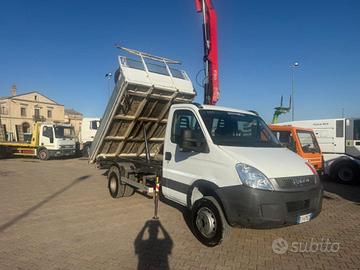 IVECO DAILY 65C17 CON RIB. TRILATERALE E GRU FAS
