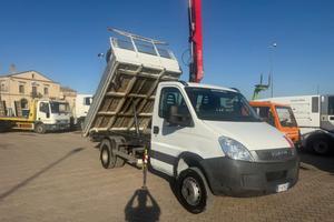 IVECO DAILY 65C17 CON RIB. TRILATERALE E GRU FAS