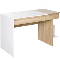 Scrivania moderna in Bianco e Legno