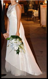 Abito da sposa Max Mara originale, 100% SETA,tg 40