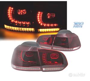 FANALI VOLKSWAGEN VW GOLF 6 08-12 LED ROSSO BIANCO