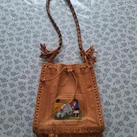 Borsello in pelle nuovo artigianale Sardegna