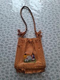 Borsello in pelle nuovo artigianale Sardegna