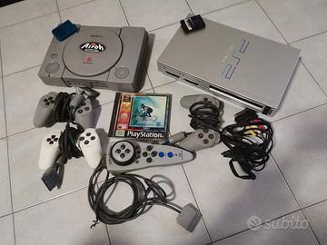 Playstation 1 e 2, controller e memory card