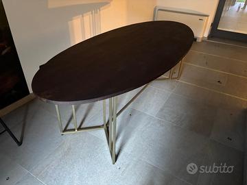 Tavolo ovale in legno di mango Luca