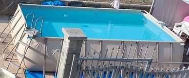 Piscina fuoriterra rettangolare