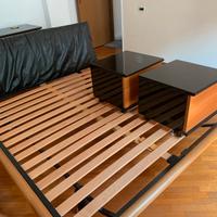 Camera da letto completa, mobile tv con vetrina