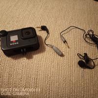 Hero 8 + box  + adattatore microfono + mocrofono