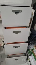 Cassettiera da ufficio per archivio