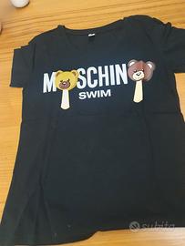 T-shirt  Moschino nera con logo  