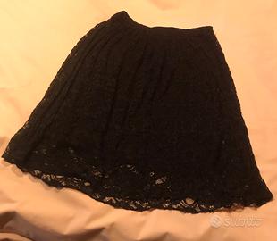 Alcott gonna al ginocchio nera in pizzo tg 46