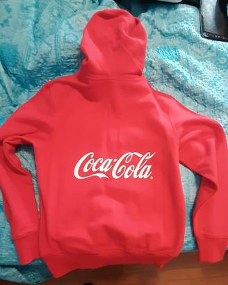 Felpa con cappuccio coca cola taglia S
