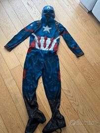 Vestito di canevale di captain america