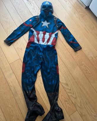 Vestito di canevale di captain america