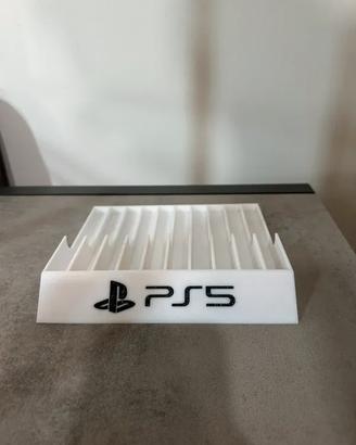 Stand Porta Giochi PS5 10 Slot – Organizer per Cus