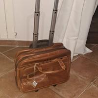 borsa trolley  in pelle