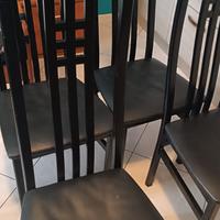 4 sedie +tavolo a libro