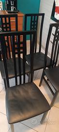 4 sedie +tavolo a libro