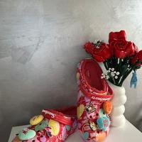 Crocs invernali rosse