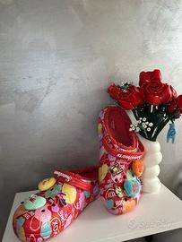 Crocs invernali rosse